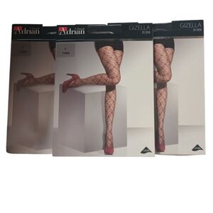 3 pairs Adrian Gizella 20 Den Fumo Pantyhose/Tights